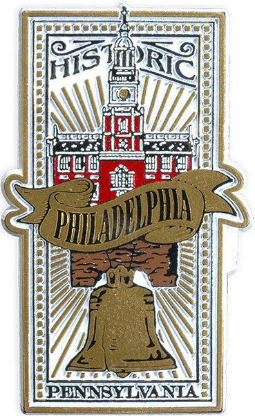 Rubber Magnet Large Historic Philadelphia
