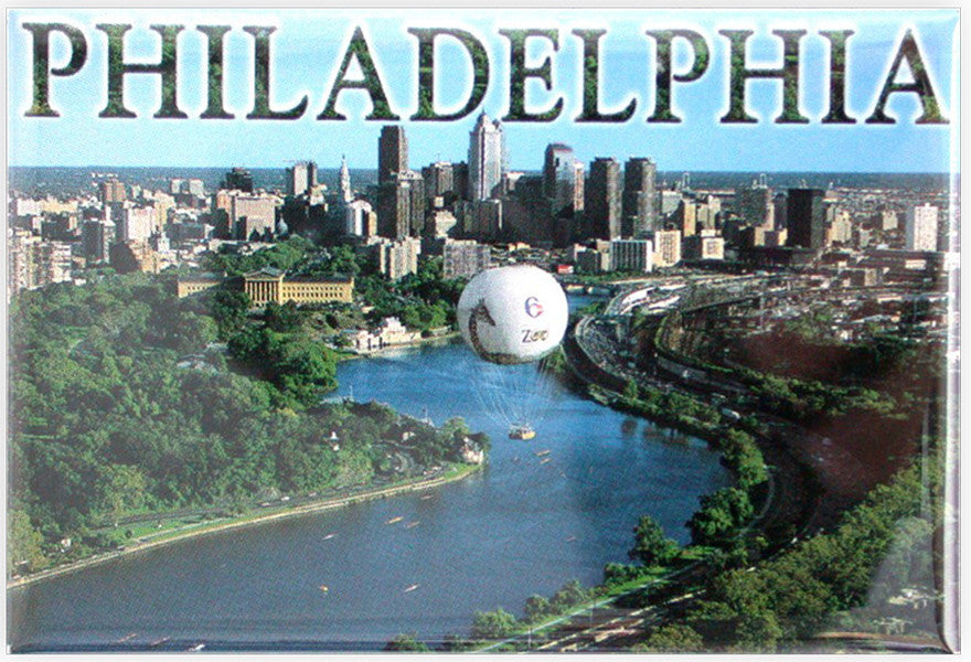 Magnet Photo Philadelphia Skyline Balloon