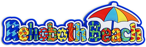 Magnet Raised Word Rehoboth Beach