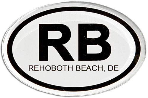Magnet Thick Lucite Rehoboth Euro Oval