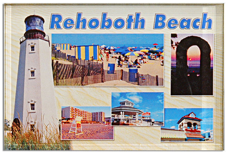 Magnet Thick Lucite Rehoboth Multi