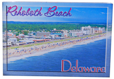 Magnet Thick Lucite Rehoboth Aerial Coast
