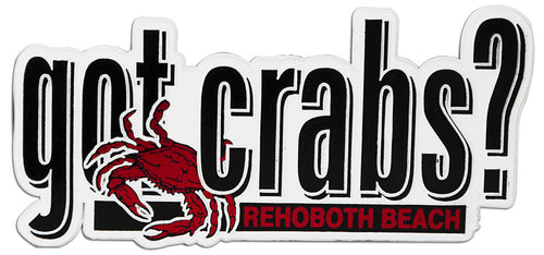 Rubber Magnet Large Got Crabs? Rehoboth Beach