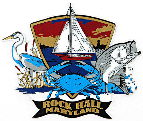 Magnet Jumbo Rubber Rock Hall Bay Scene