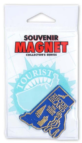 Magnet Small Rubber Polybag Rhode Island