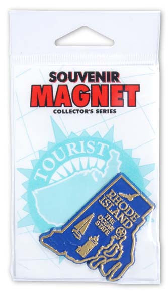 Magnet Small Rubber Polybag Rhode Island