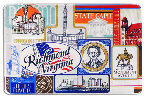 Magnet Thick Lucite Richmond Vintage