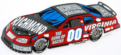 Rubber Magnet Large Richmond Race Car