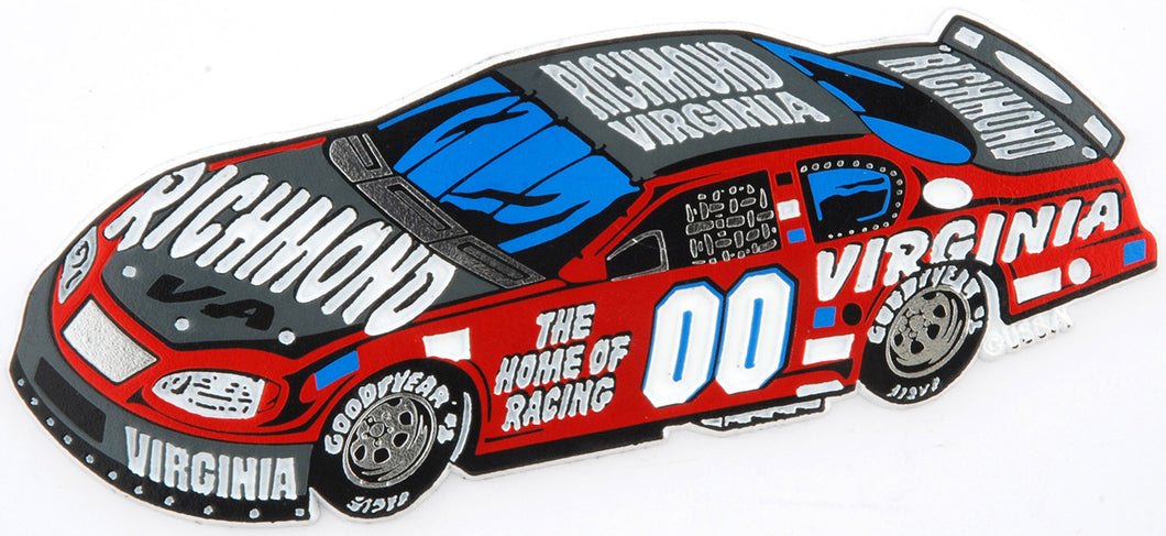 Rubber Magnet Large Richmond Race Car
