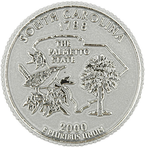 Magnet Rubber Polybag South Carolina Coin