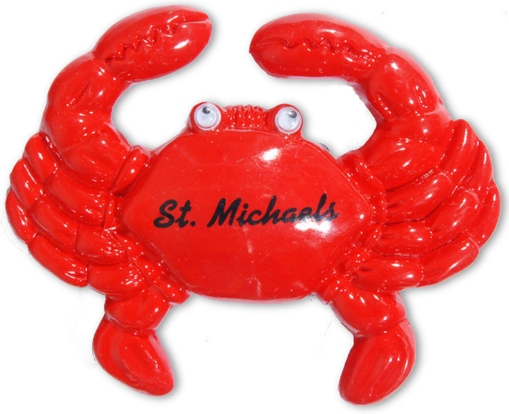 Red Crab Magnet PolyResin St Michaels