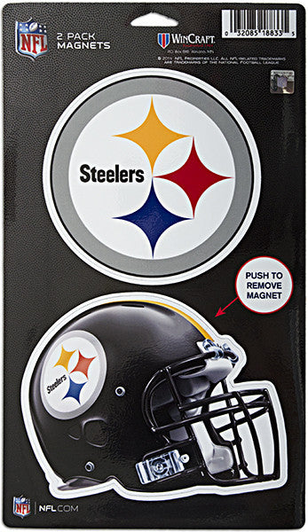 Magnets DieCut 2Pack Pittsburgh Steelers