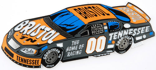 Rubber Magnet Large Bristol Tennessee Race Car