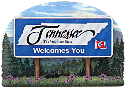 Magnet Wood Welcome Sign Tennessee
