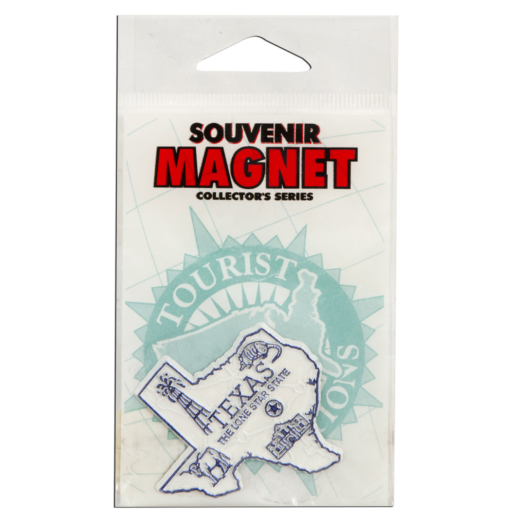 Magnet- Small Rubber Polybag Texas