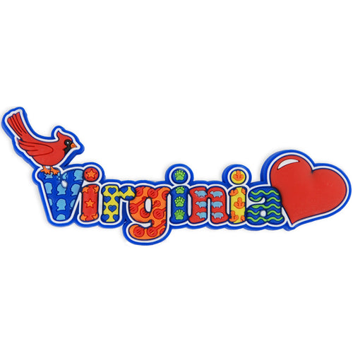 Magnet Raised Word Virginia