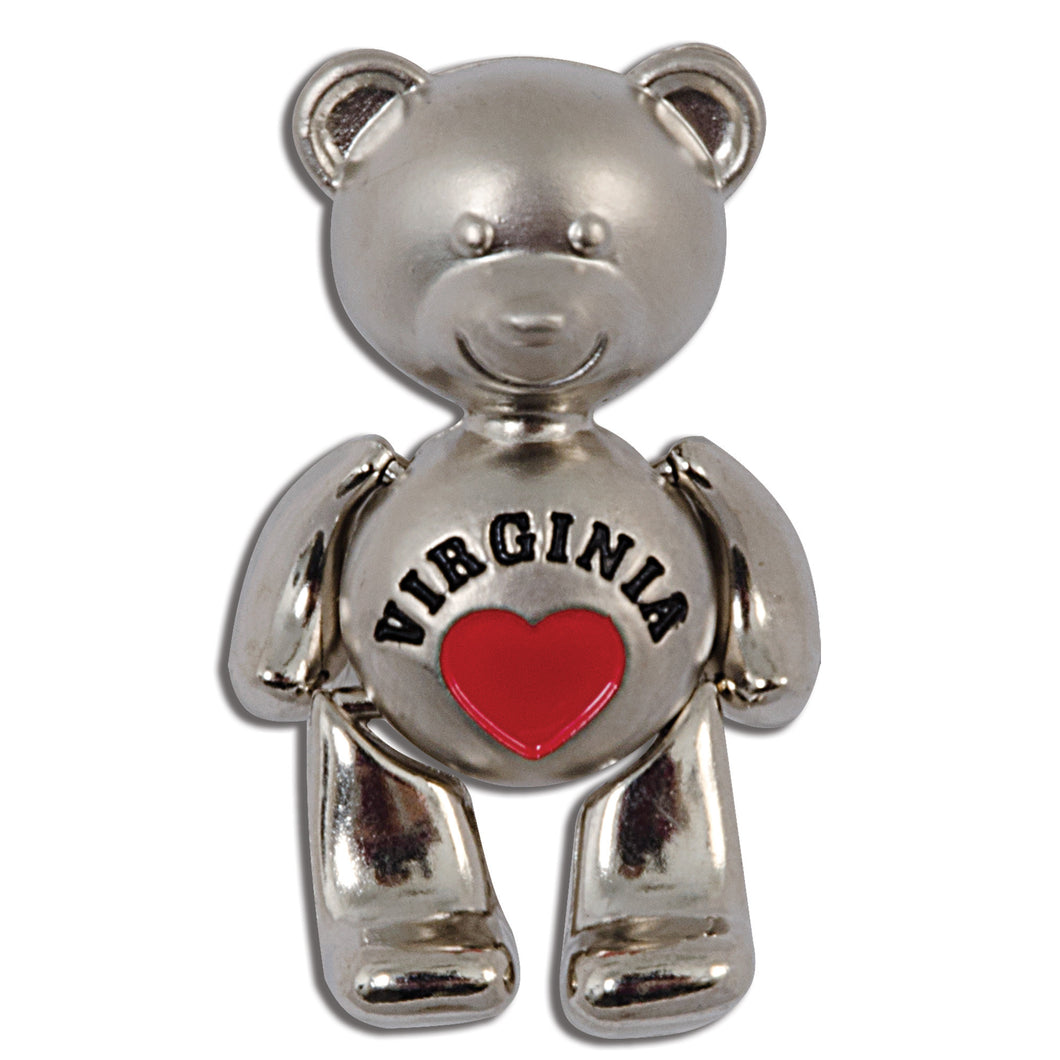 Magnet Moving Teddy Bear Virginia with Heart