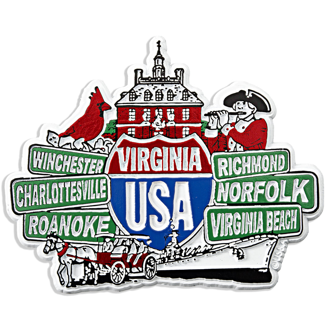 Rubber Magnet Large Virginia Signs