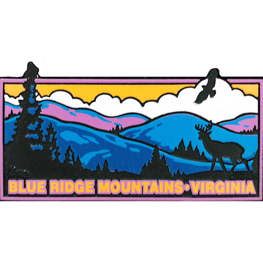 Rubber Magnet Large VA Blue Ridge Mountains