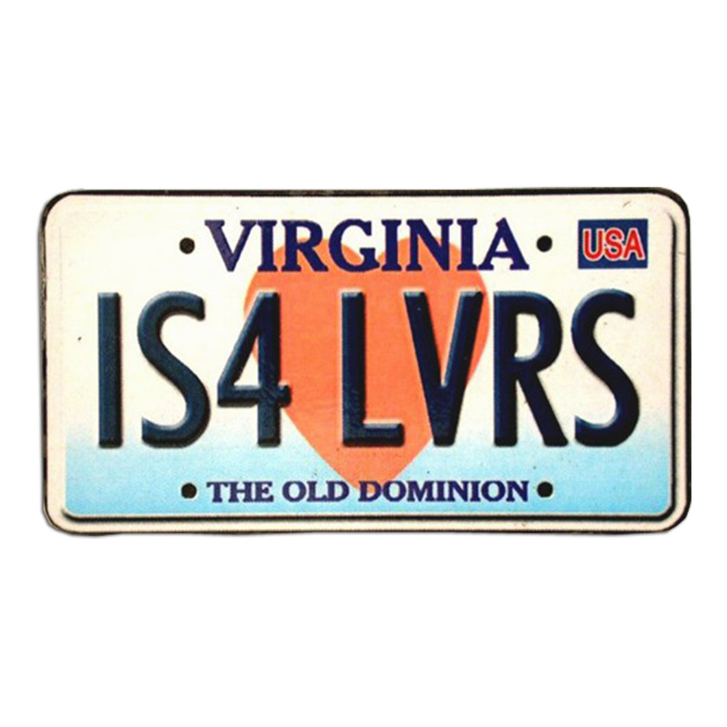 Magnet Wood License Plate Virginia