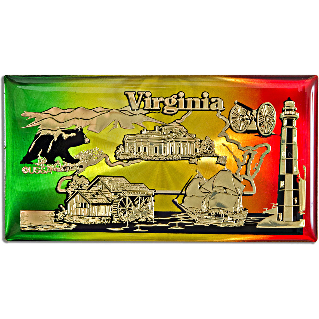 Magnet Rainbow Foil Virginia