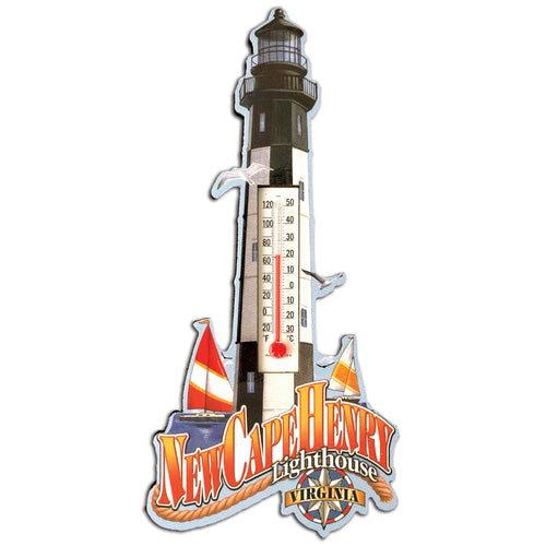 Magnet Wood Thermometer New Cape Henry Virginia