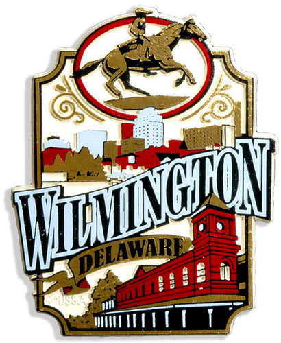 Rubber Magnet Large Wilmington Vintage