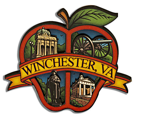 Magnet Wood Montage Winchester Apple