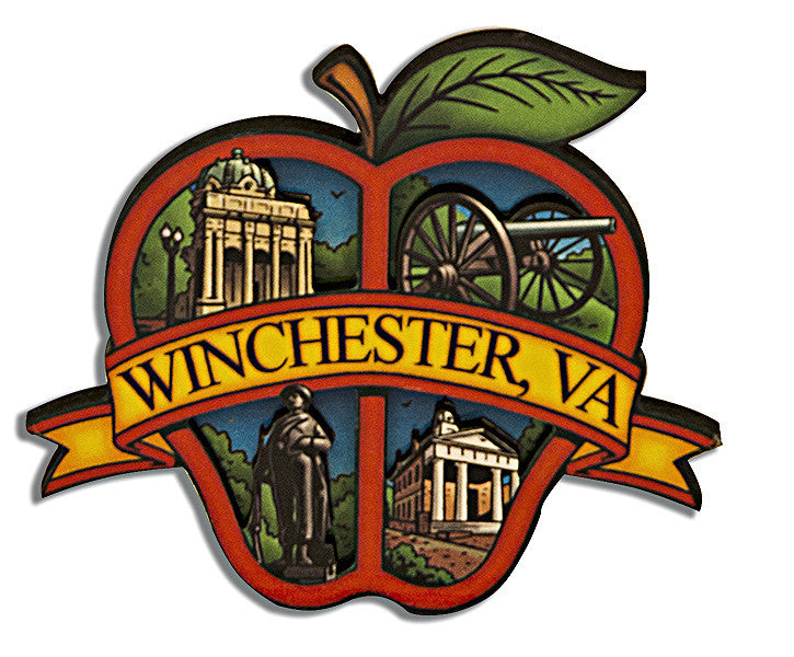 Magnet Wood Montage Winchester Apple