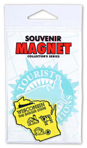 Magnet Small Rubber Polybag Wisconsin