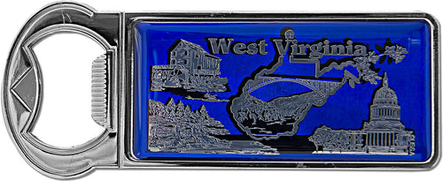 Magnet Opener Dk Blue Foil West Virginia