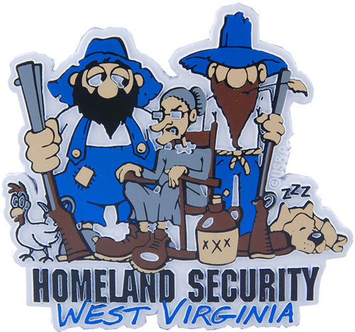 Rubber Magnet Large W. Virginia Homeland Security