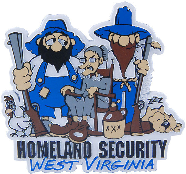 Rubber Magnet Large W. Virginia Homeland Security