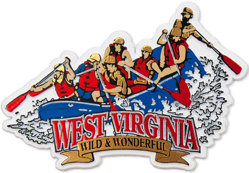 Rubber Magnet Large West Va Rafting