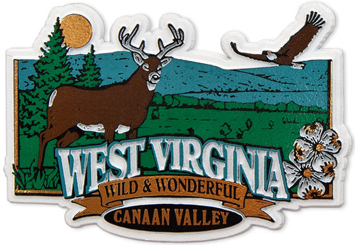 Rubber Magnet Large West Va Canaan Valley