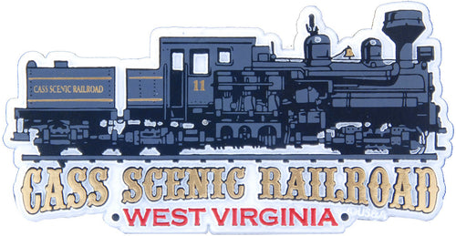 Rubber Magnet Large  Shay Locomotive