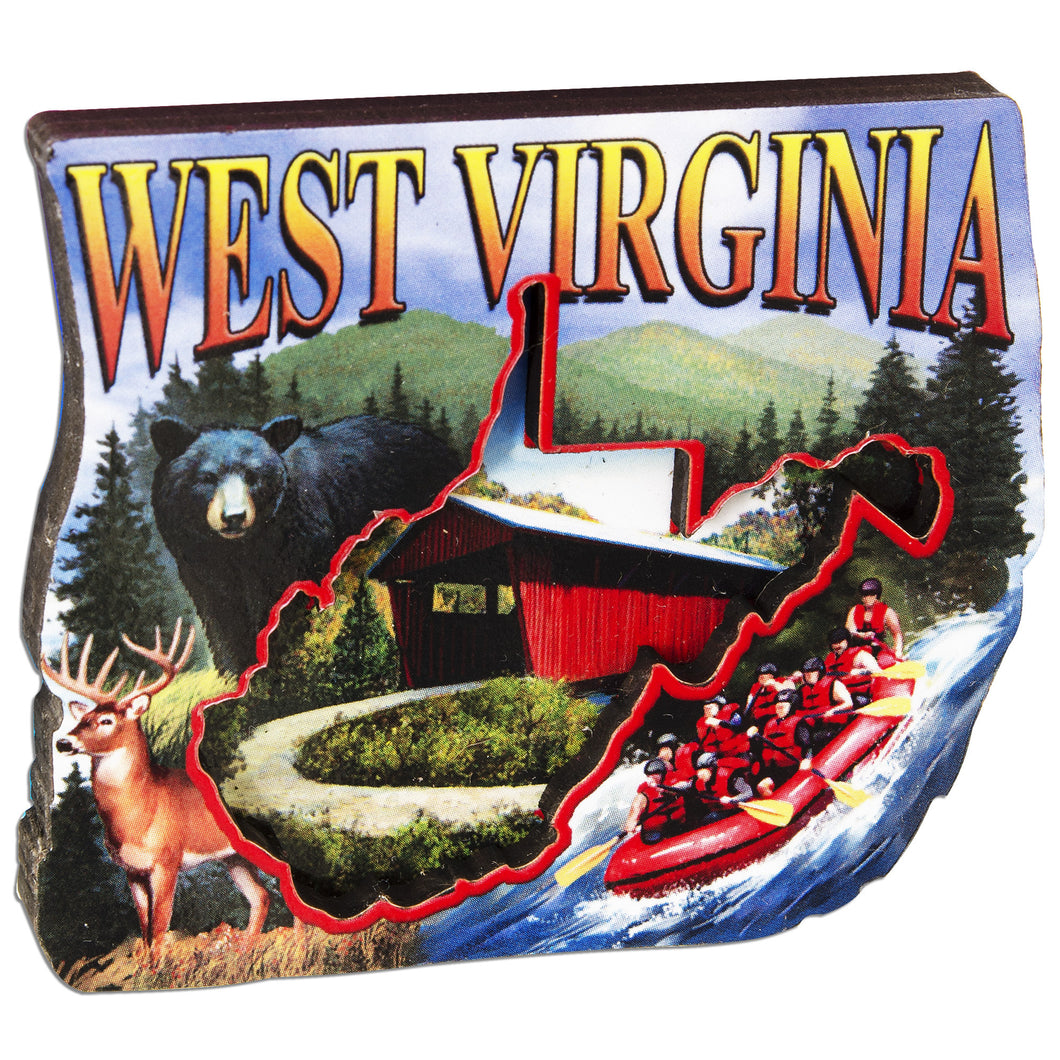 MGWV57 Magnet Wood Montage West Virginia