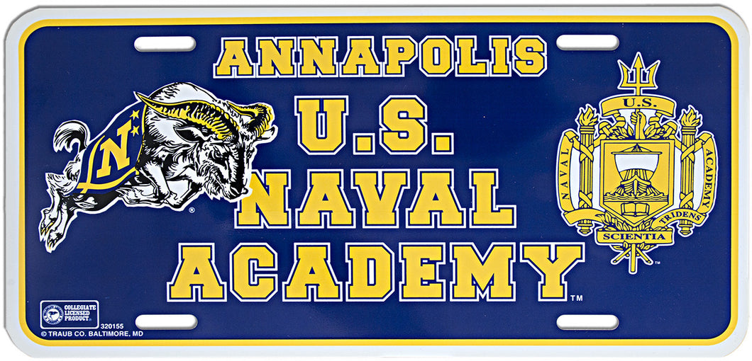 Auto Tag Plastic US Naval Academy