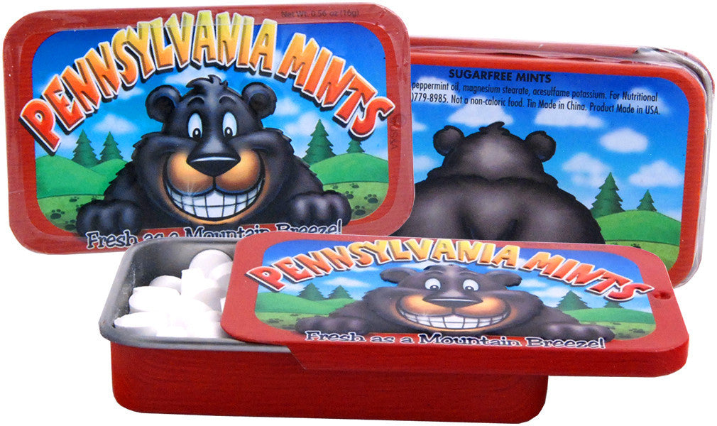 Mints in Tin with Bear Pennsylvania