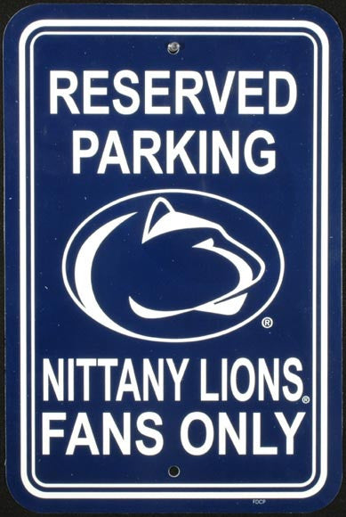 Parking Sign Penn State Nittany Lions