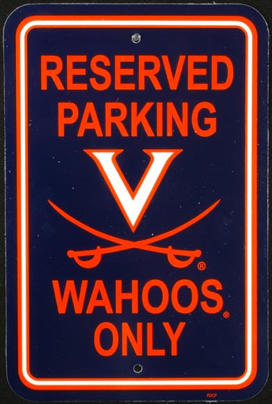 Parking Sign University of Virginia