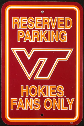 Parking Sign Virginia Tech Hokies