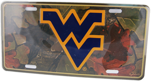 Car Tag Camo West Virginia University 