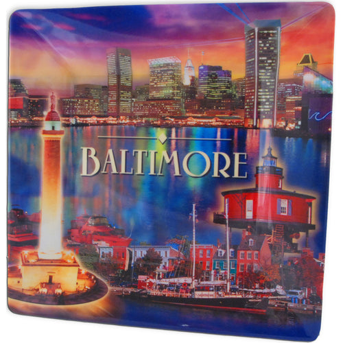 Melamine Snack Tray Square Baltimore
