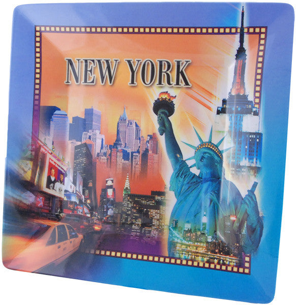 Melamine Snack Tray Square New York City
