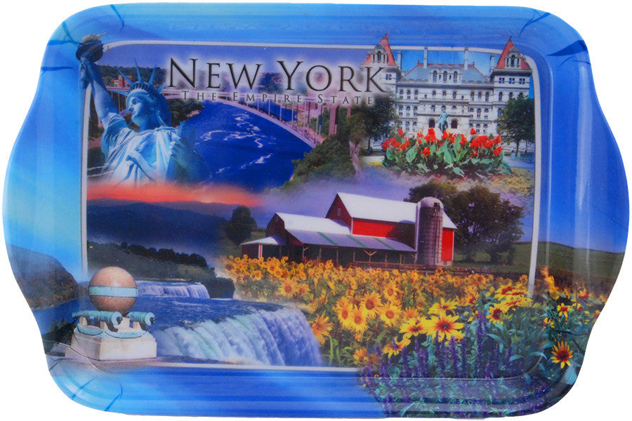 Melamine Snack Tray Small New York State Photos