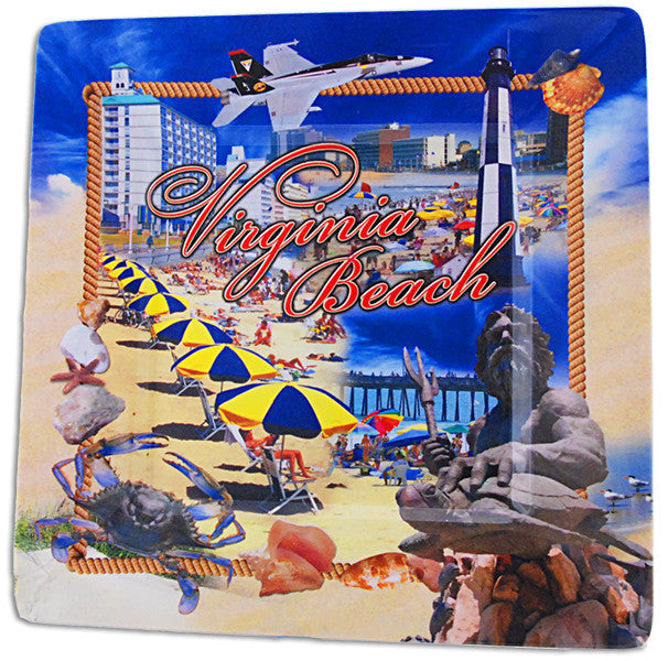 Melamine Snack Tray Square Virginia Beach