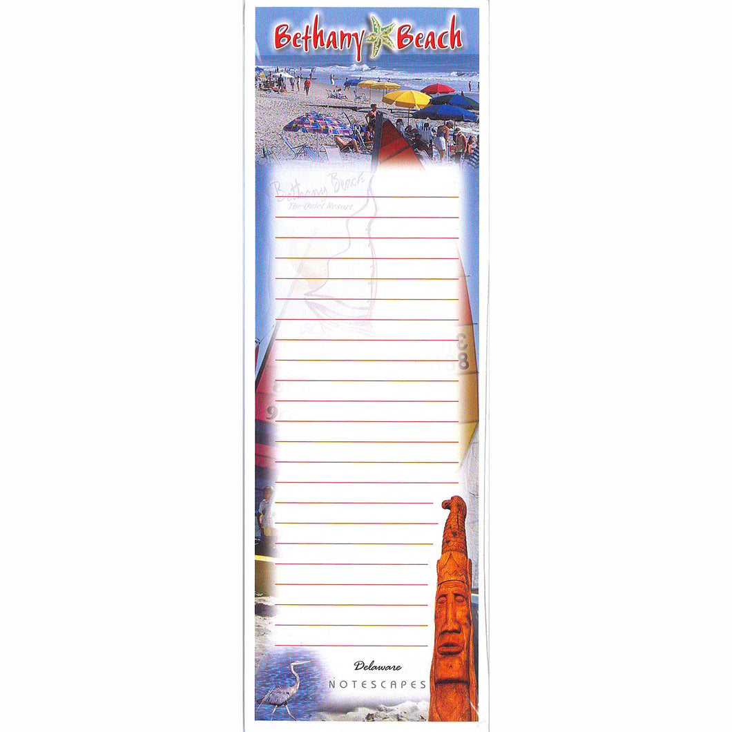 NPBE2 Notepad Magnetic Bethany Beach  MM1549