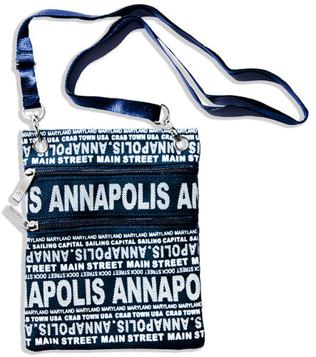 Robin Ruth Neck Wallet - Annapolis Big City NAVY
