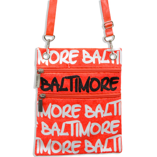 NWBM02 Robin Ruth Neck Wallet - Baltimore NEON ORANGE